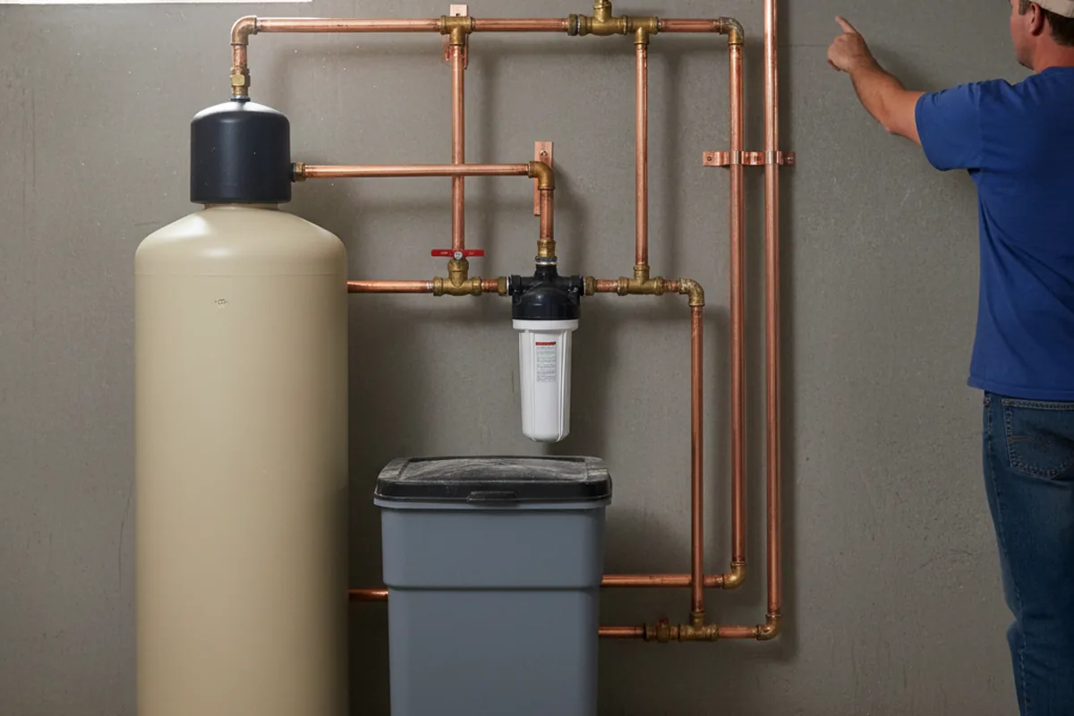 Whole-house water treatment system installed in Belcher